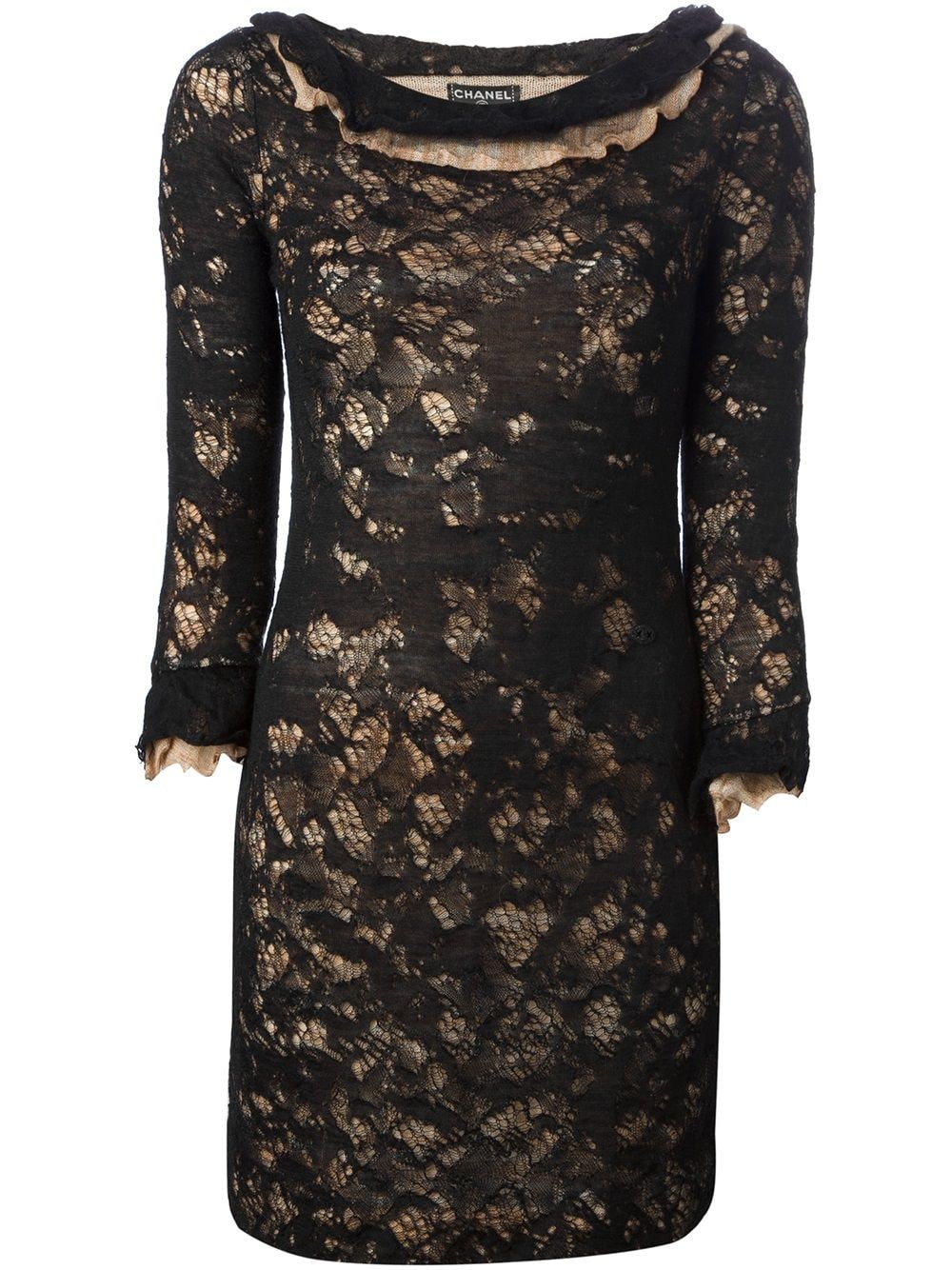 Chanel Vintage Crochet Detail Lace Dress - Farfetch