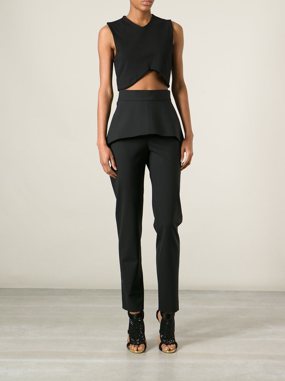 Balenciaga peplum trousers - Zwart