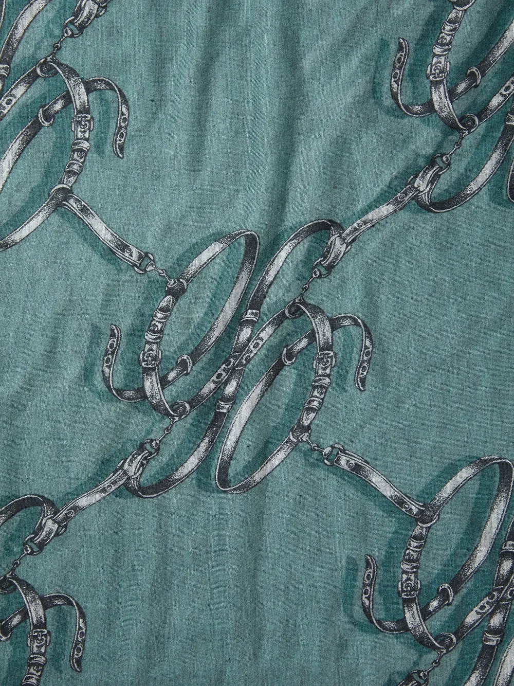 Gucci graphic print scarf Groen