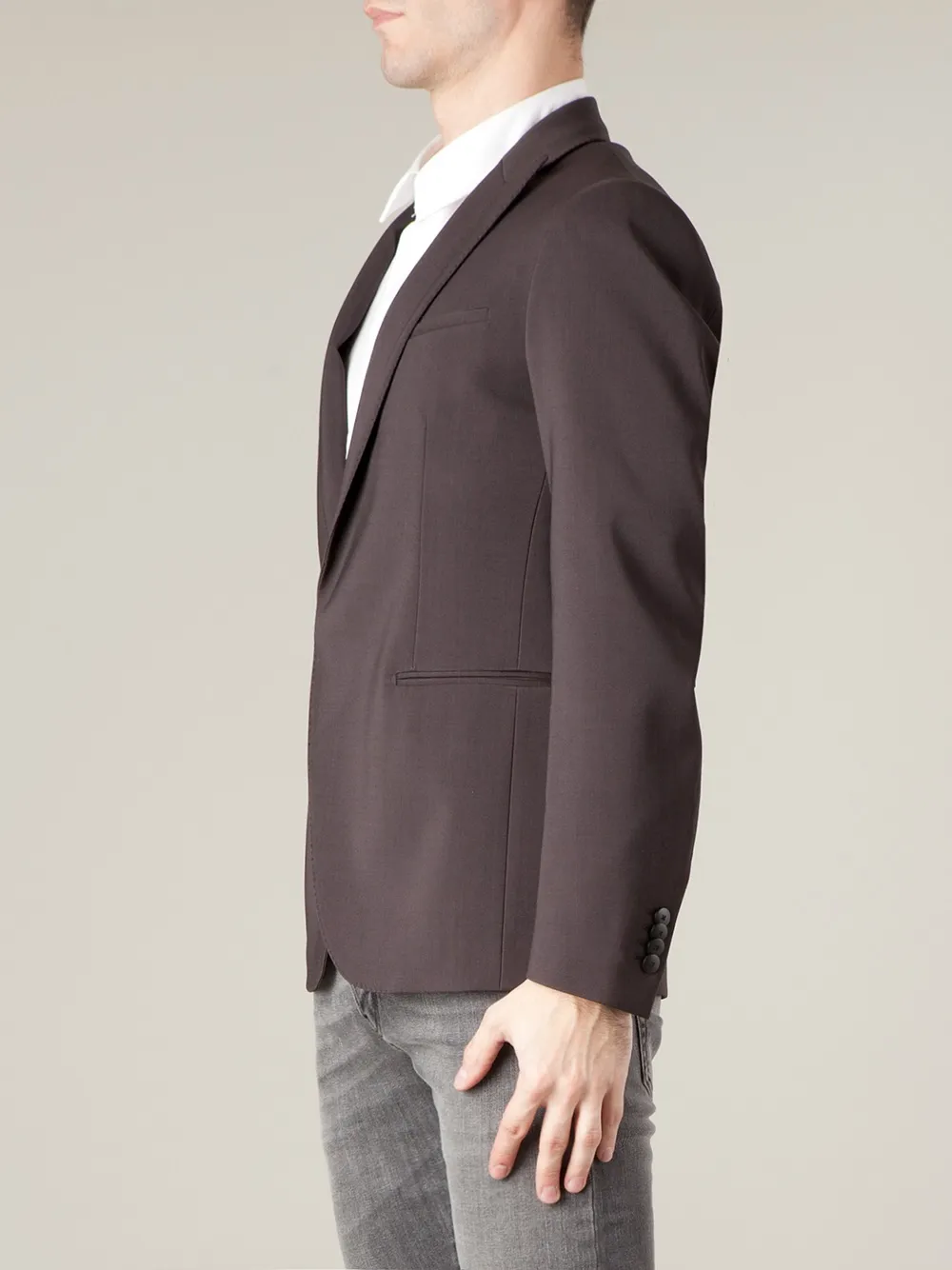 Leclaireur concealed fastening blazer Grijs