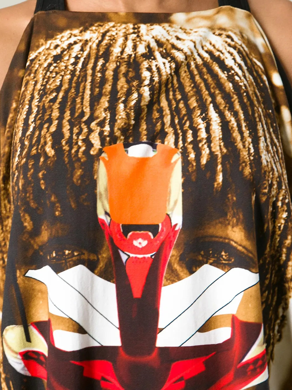 Givenchy mask graphic dress Zwart