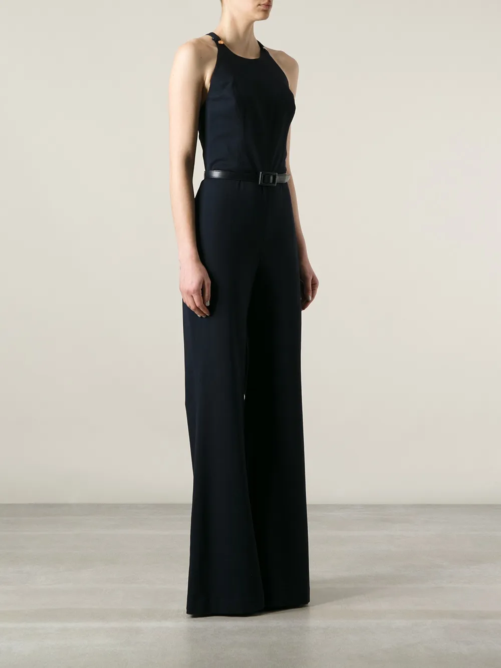 Ralph Lauren Belted Jumpsuit In Multi