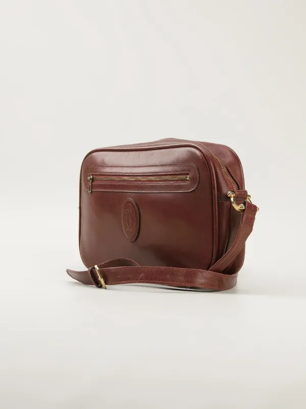 Cartier Logo Detail Shoulder Bag | Brown | FARFETCH