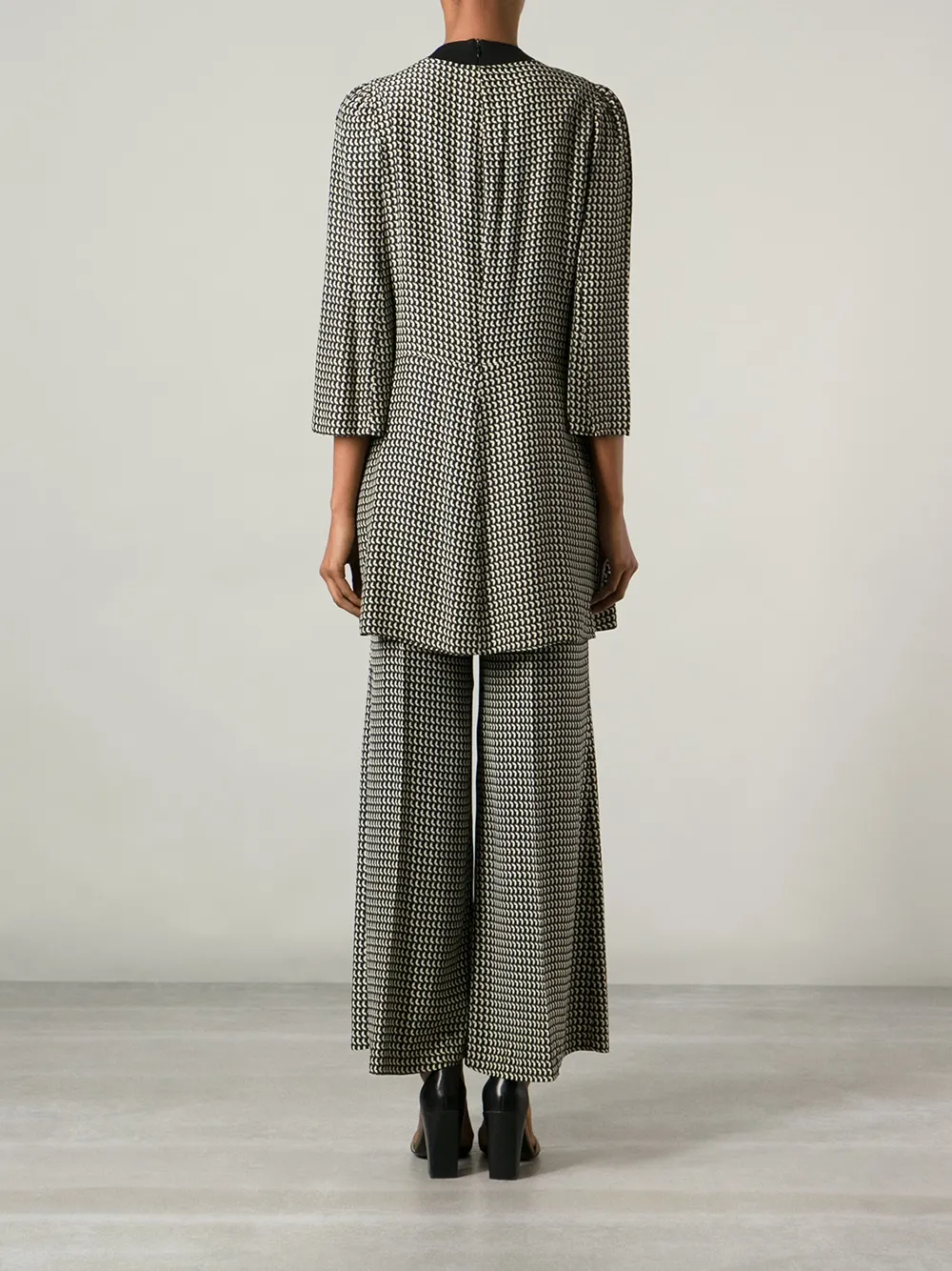 Biba Vintage Printed Trouser Suit Farfetch