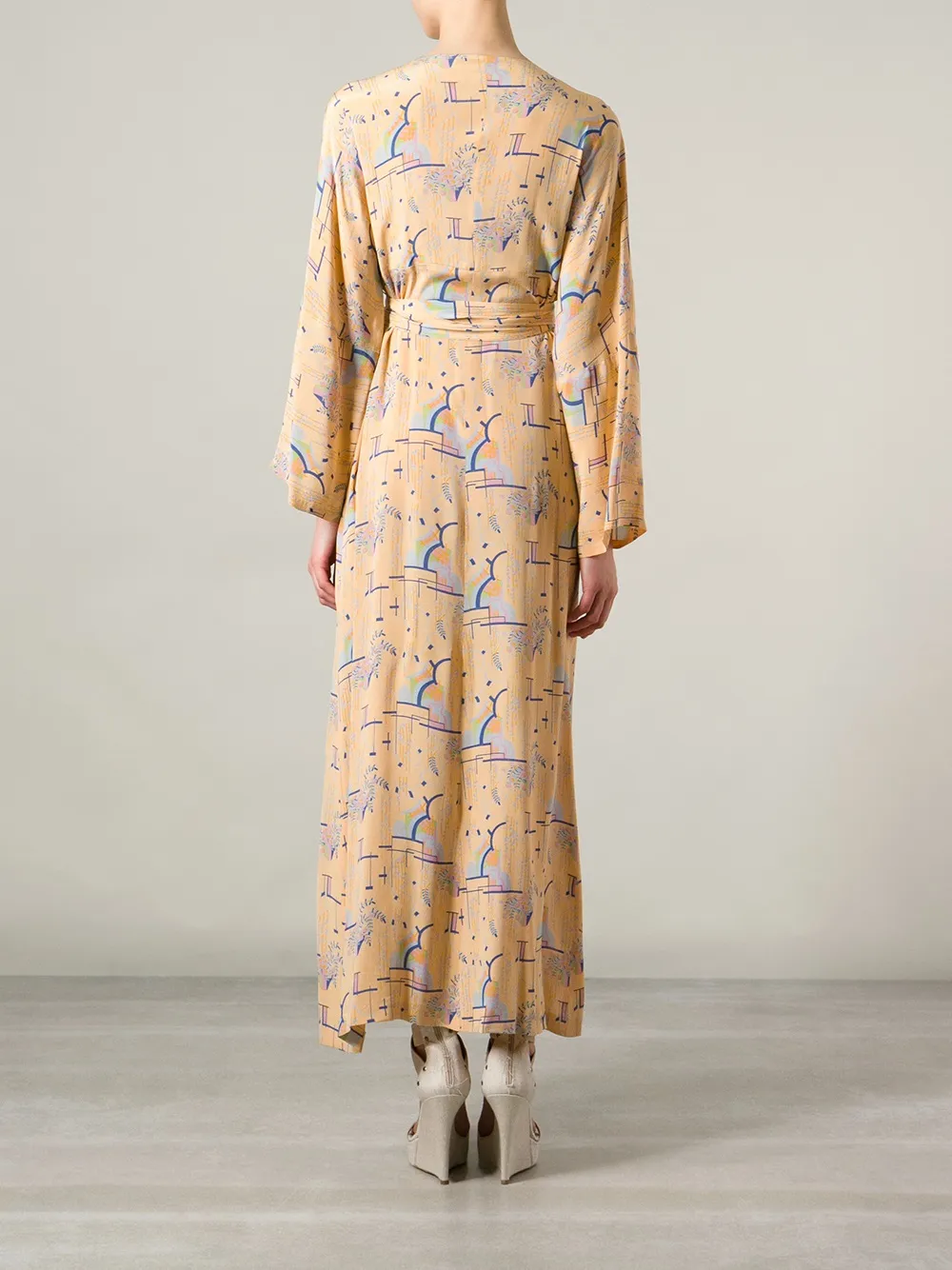 Biba Vintage Kimono Sleeve Dressing Gown Farfetch