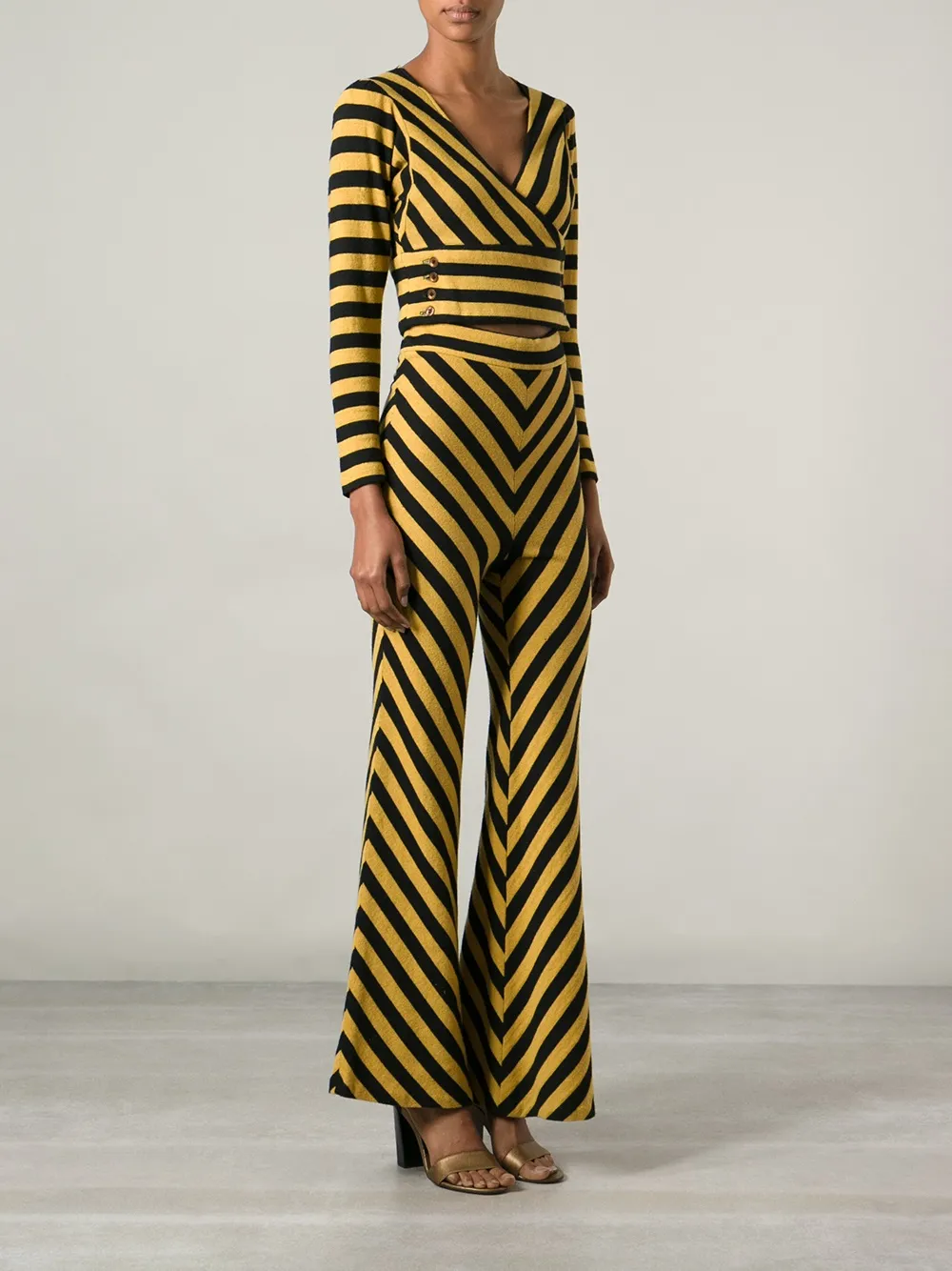 Biba Vintage Striped Trouser Suit Farfetch