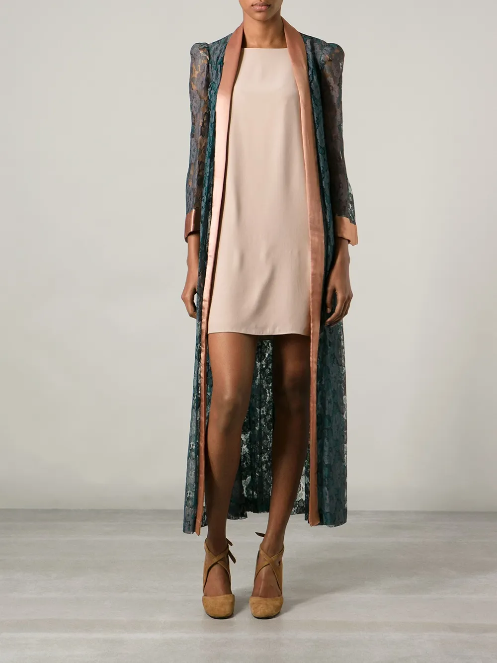 Biba Vintage Floral Lace Dressing Gown Farfetch