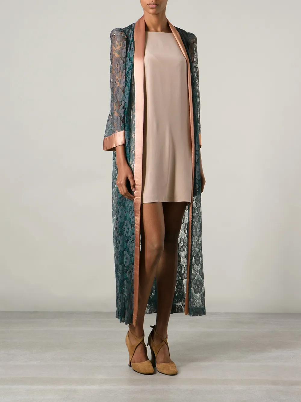 Biba Vintage Floral Lace Dressing Gown Farfetch