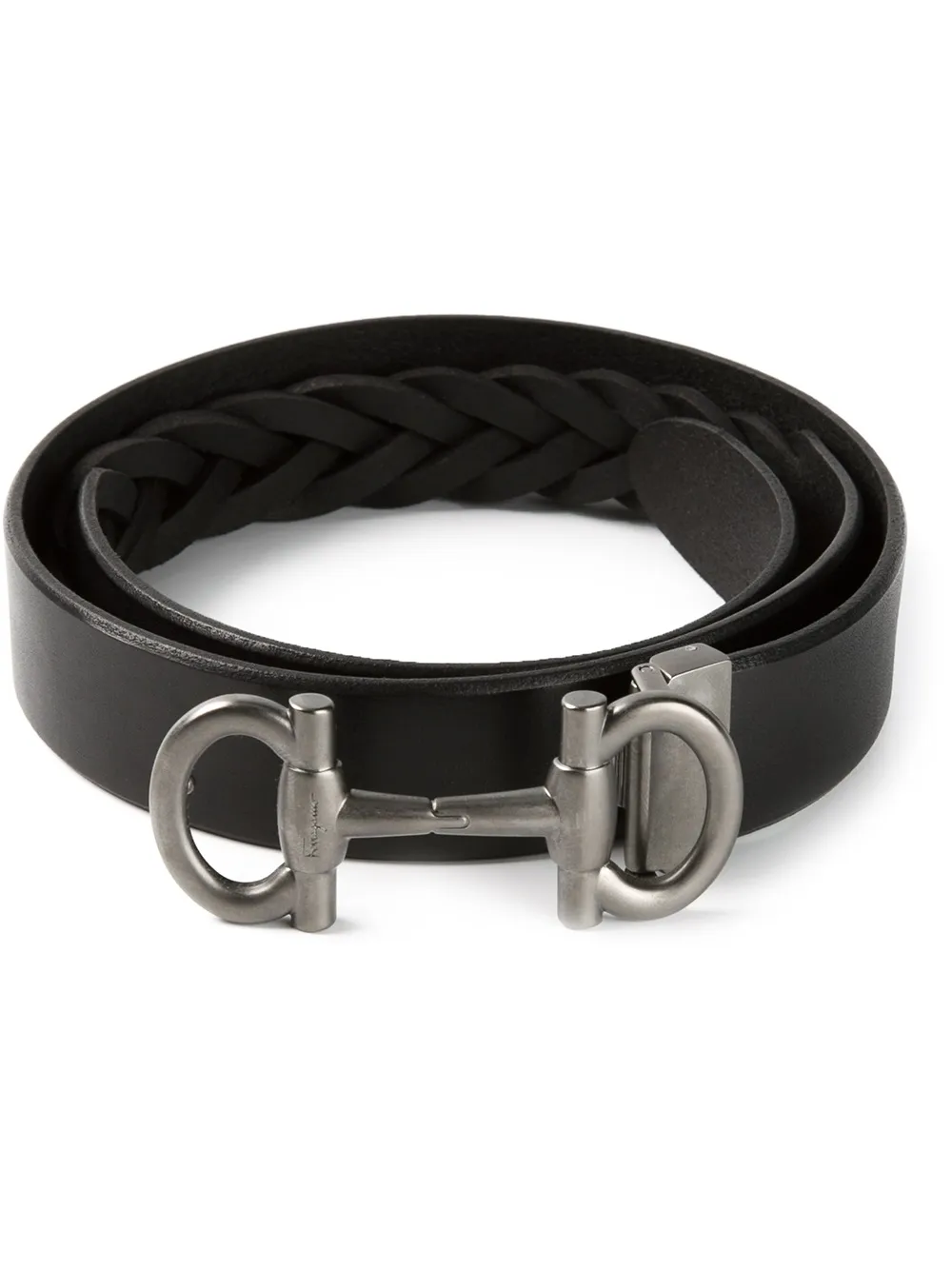 Ferragamo weave detail belt | Black | Image 1