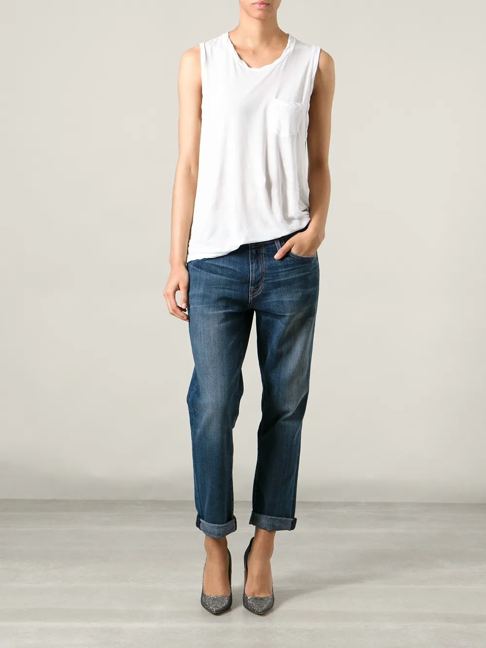 Current/Elliott 'The Fling' boyfriend jeans - Blauw