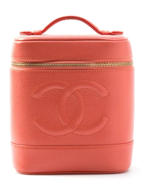 chanel red vanity case