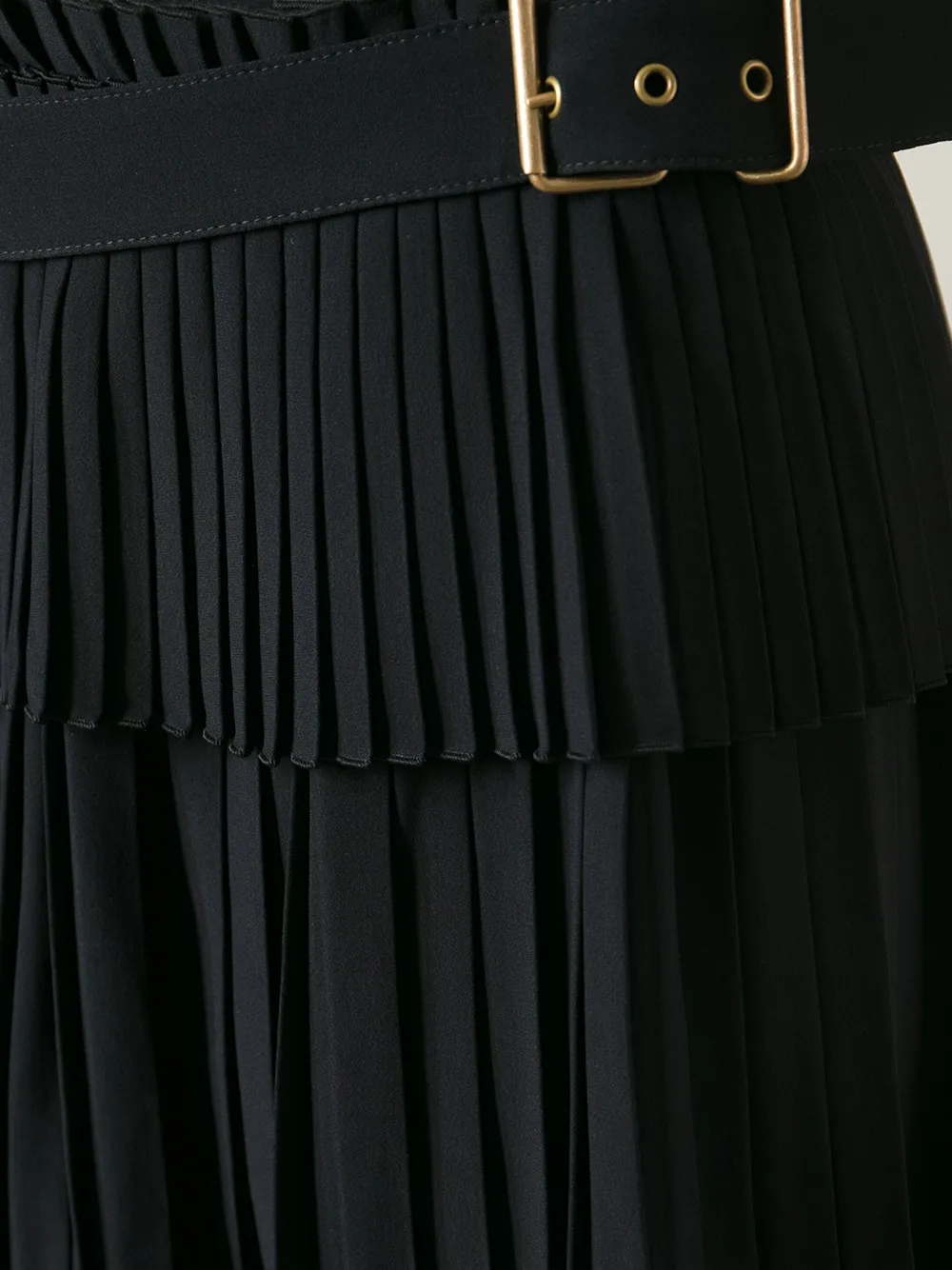 Alexander McQueen belted kilt skirt Zwart
