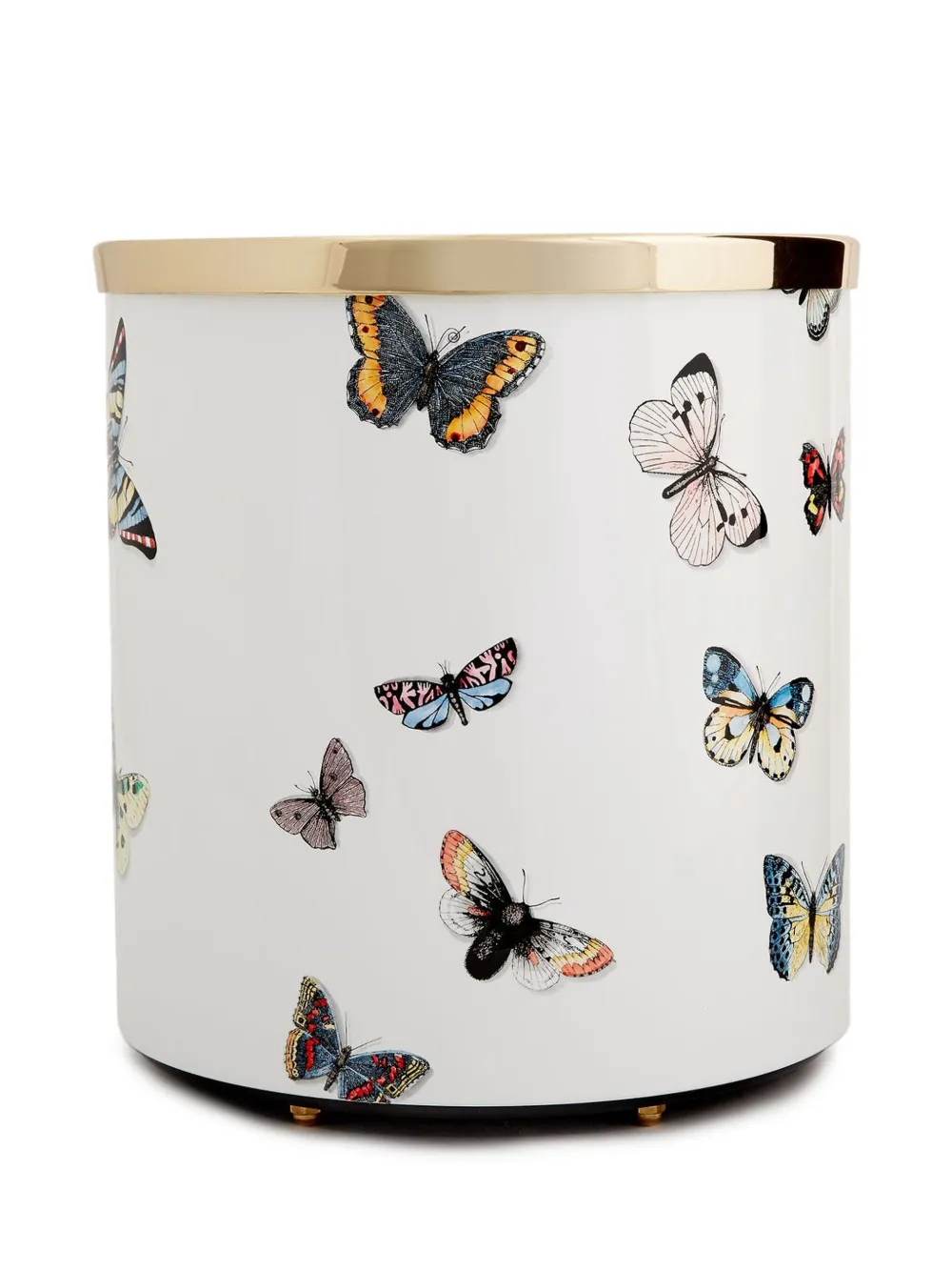 Fornasetti Butterfly' paper basket - ホワイト Fornasetti Butterfly' paper basket - ホワイト