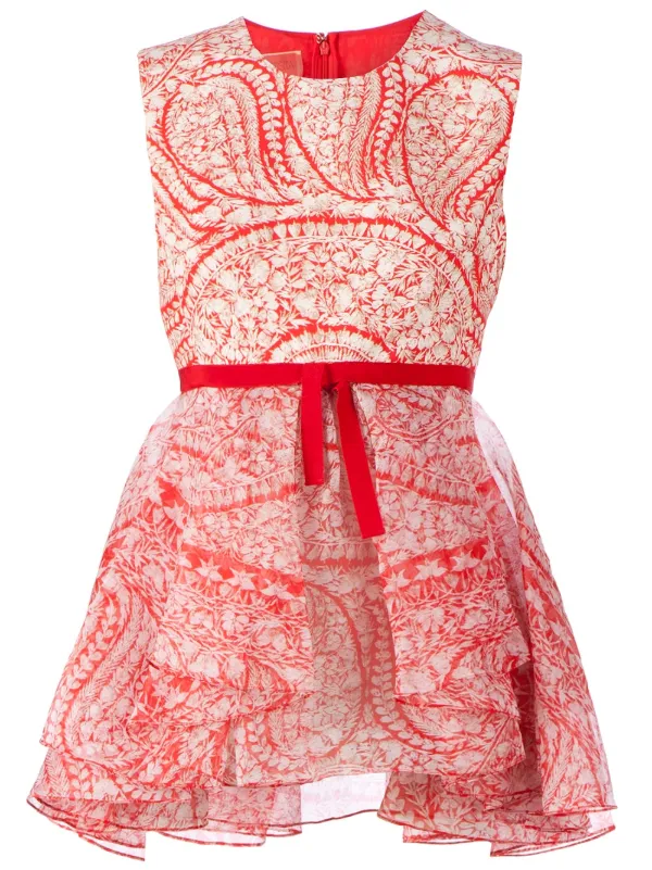 Giambattista Valli Printed Top in Red