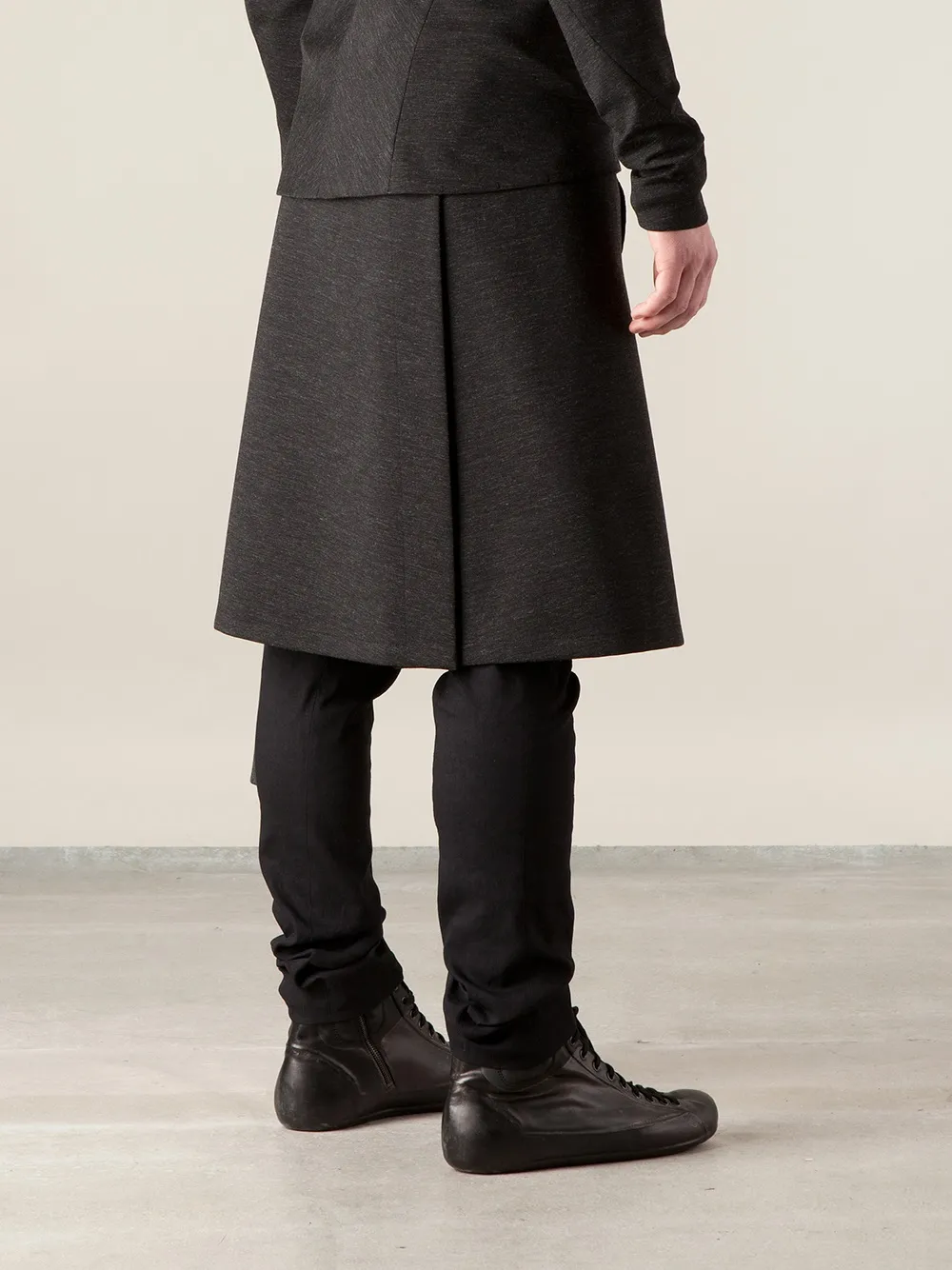 Leclaireur 'Kusazuri' apron Grijs
