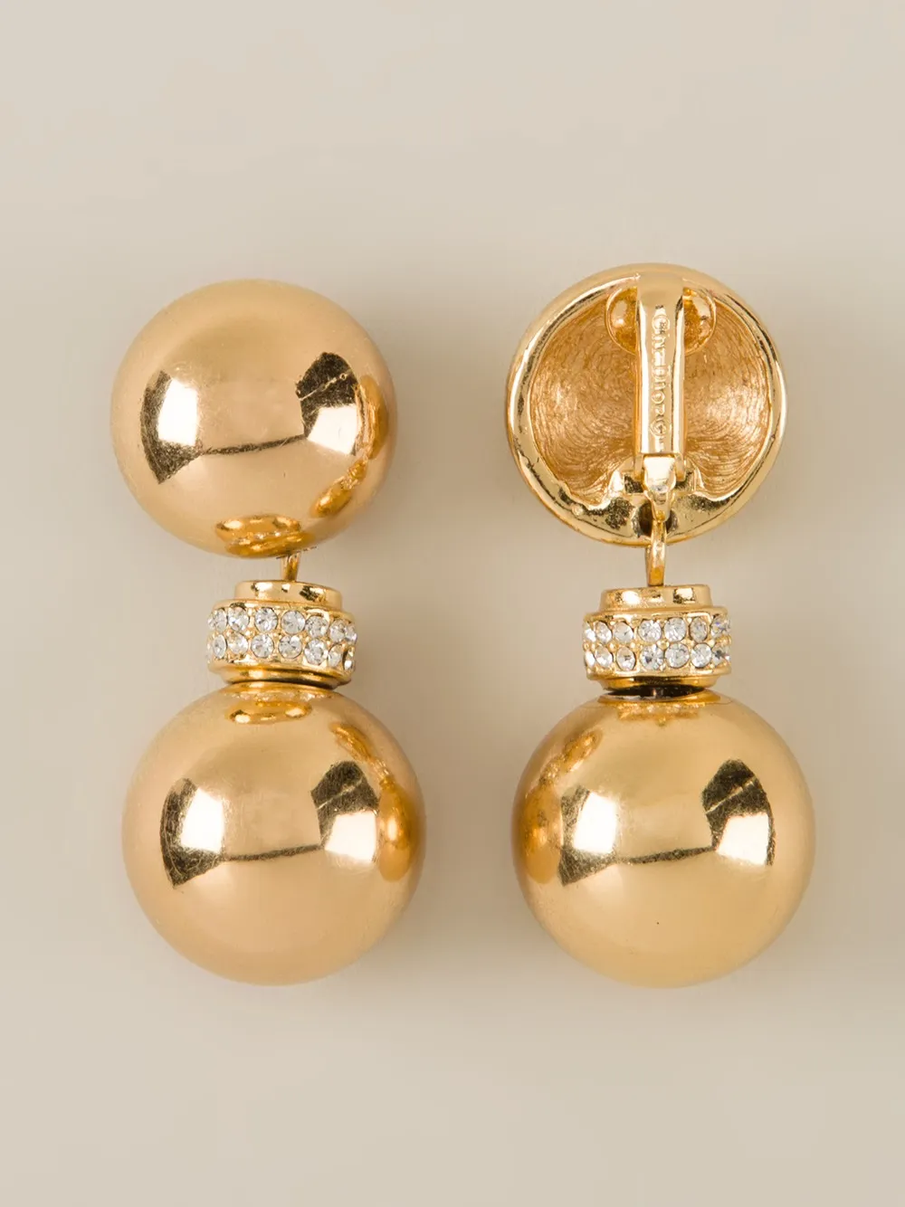 Christian Dior Vintage Drop Ball Earrings Farfetch
