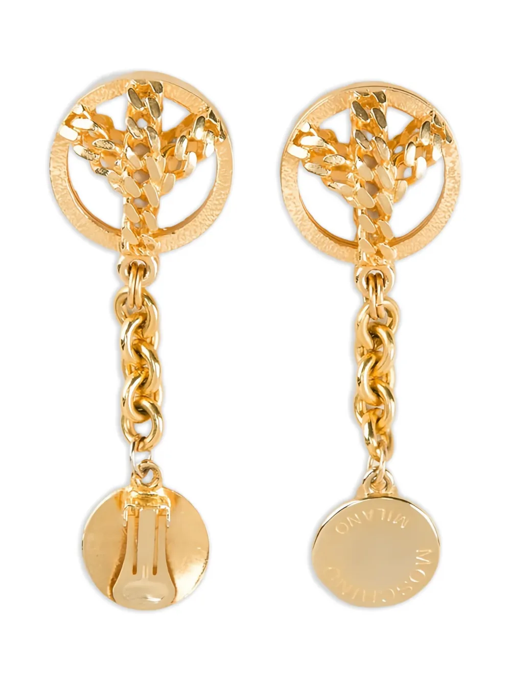 Moschino Pre-Owned 1980s peace-sign earrings | Image 2