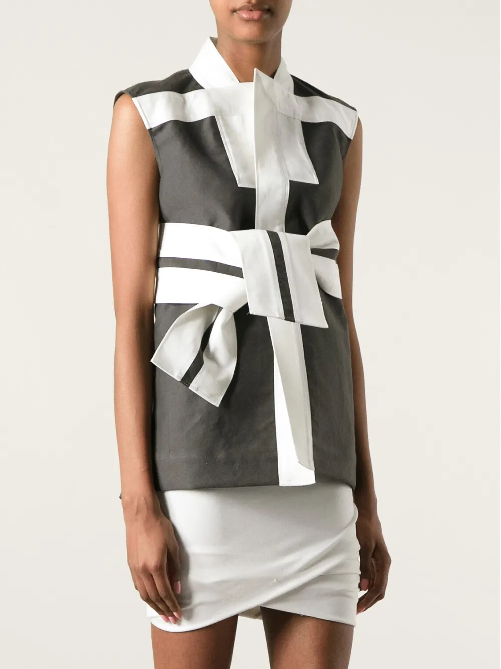 Rick Owens 'brion' Short Jacket In Gray
