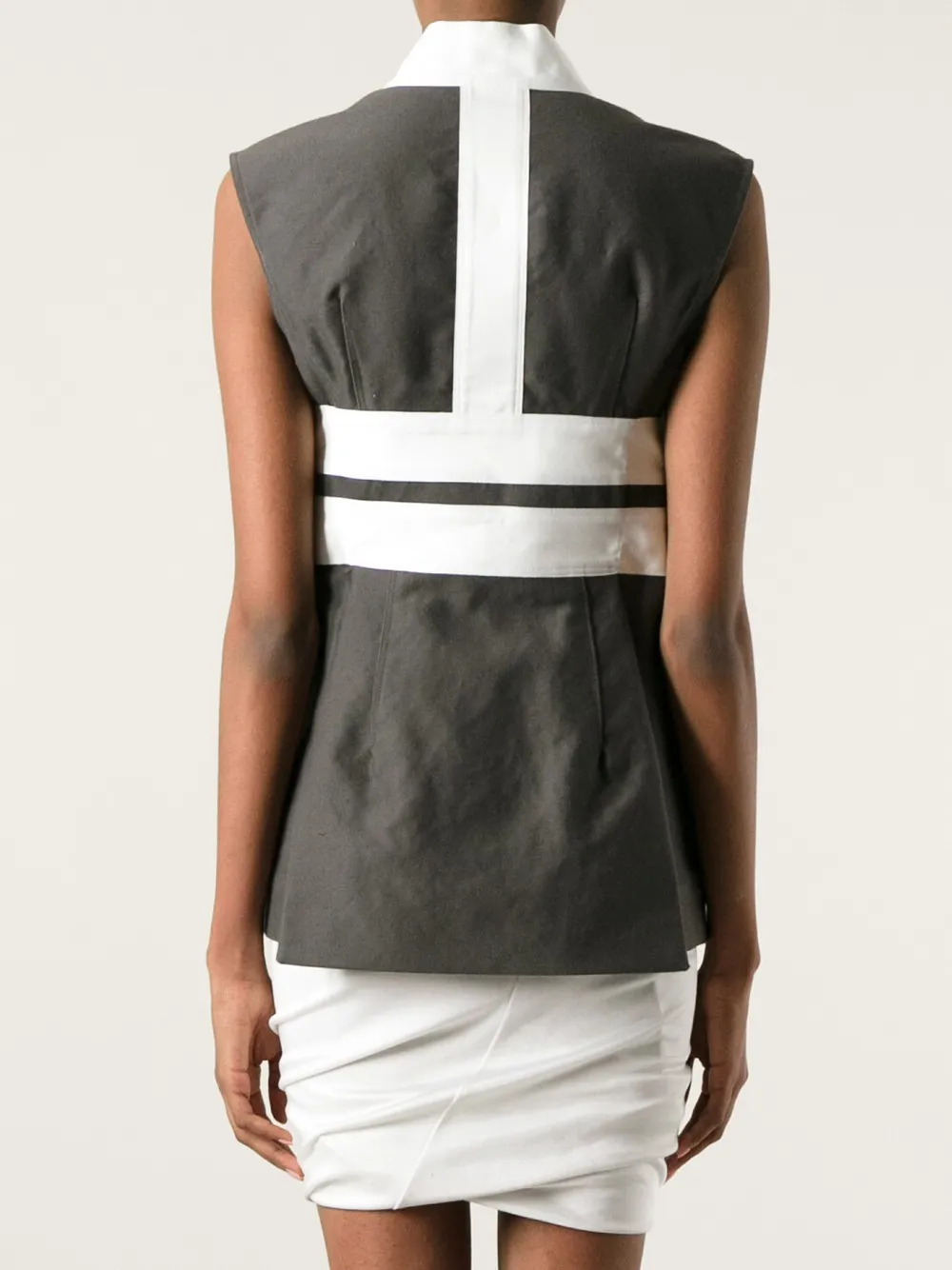 Rick Owens 'brion' Short Jacket In Gray