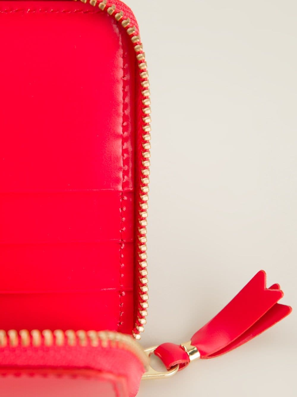 Shop Comme Des Garçons 'raised Spike' Continental Wallet In Red