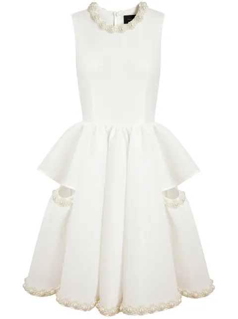 Simone Rocha Embellished Coated Mesh Dress