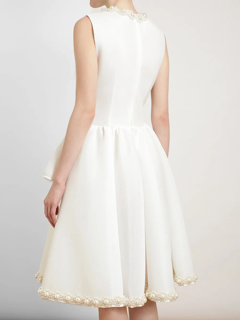 Shop Simone Rocha Embellished Coated Mesh Dress