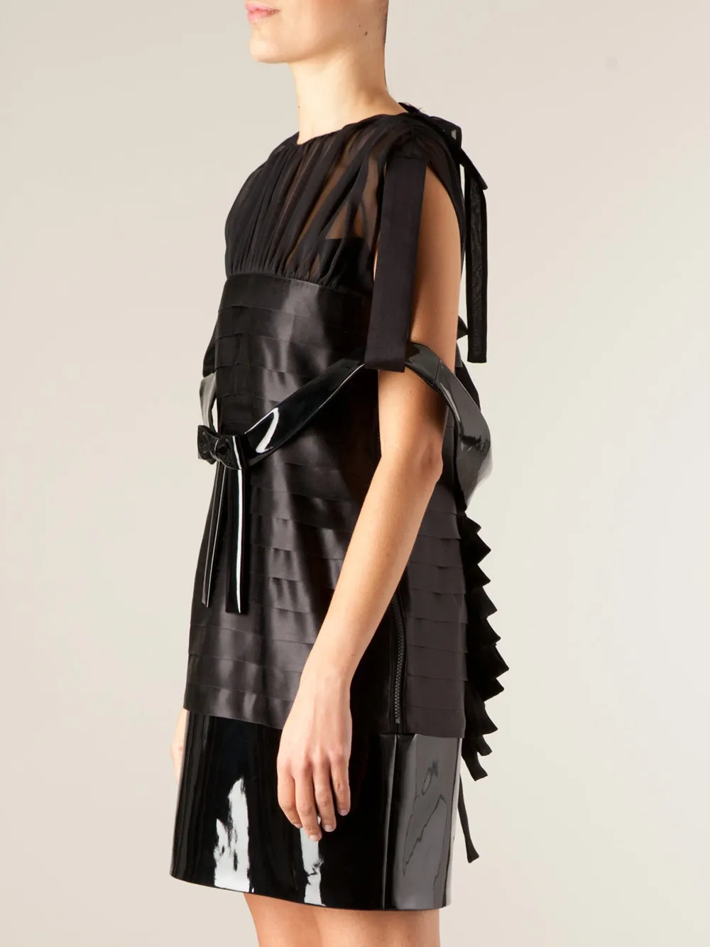 Undercover oversized dres Zwart