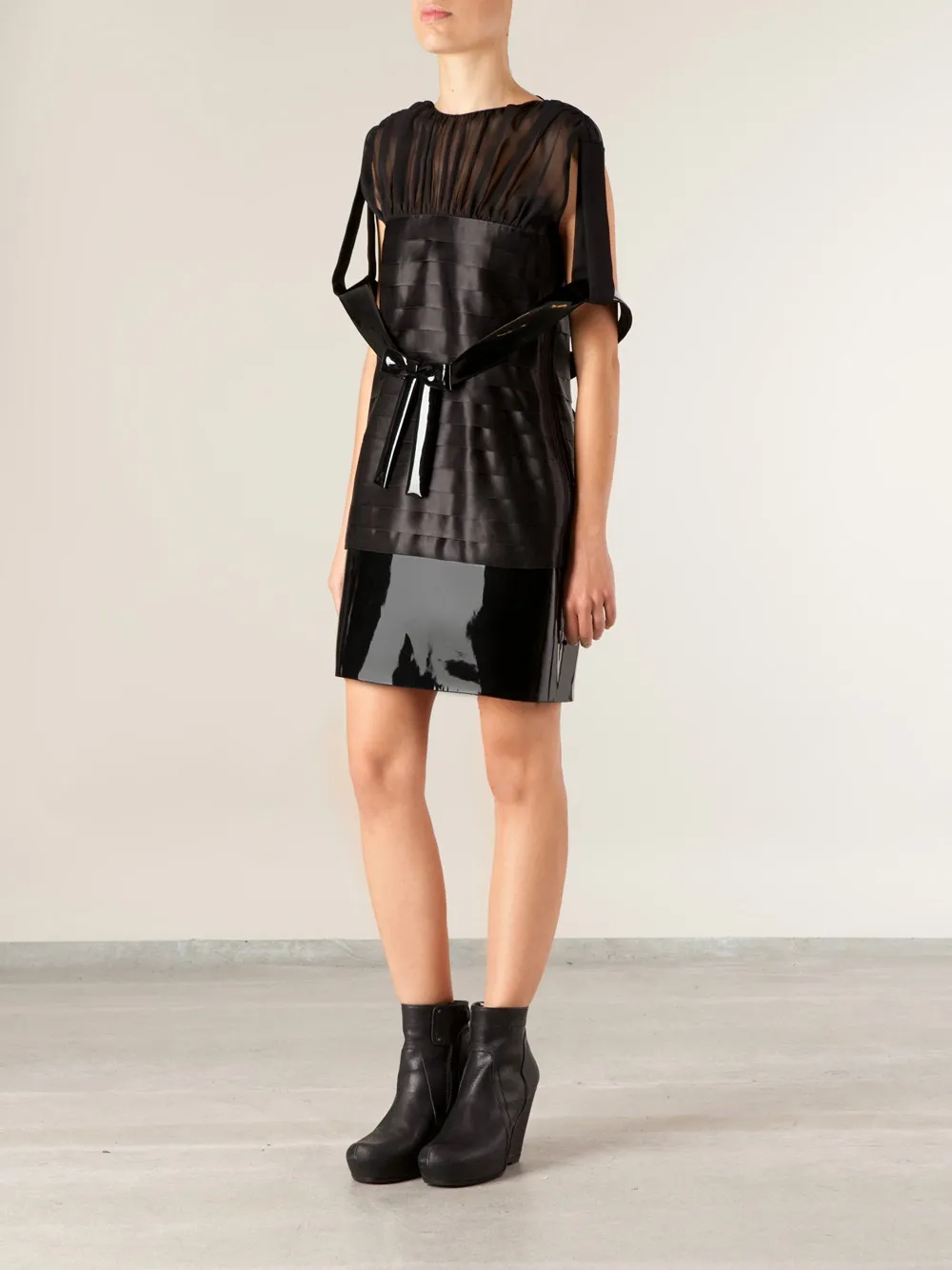 Undercover oversized dres Zwart