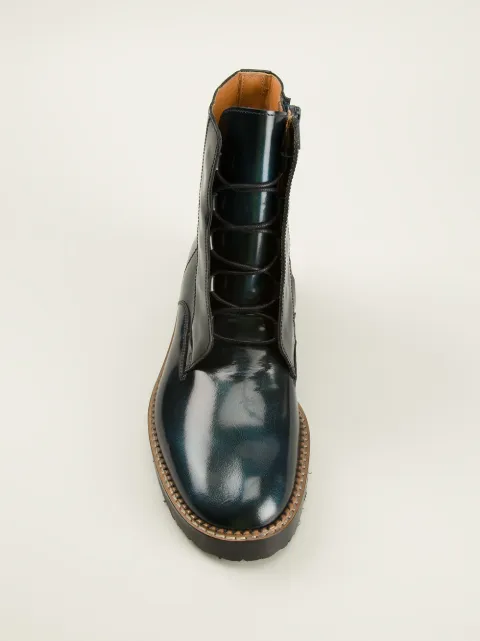 maison margiela lace up boots