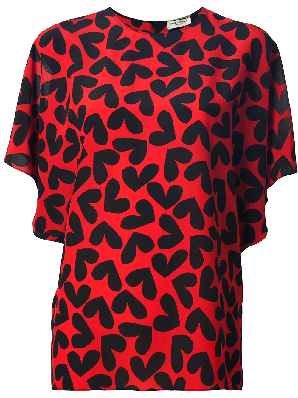Saint Laurent heart print t-shirt | Red | Image 1