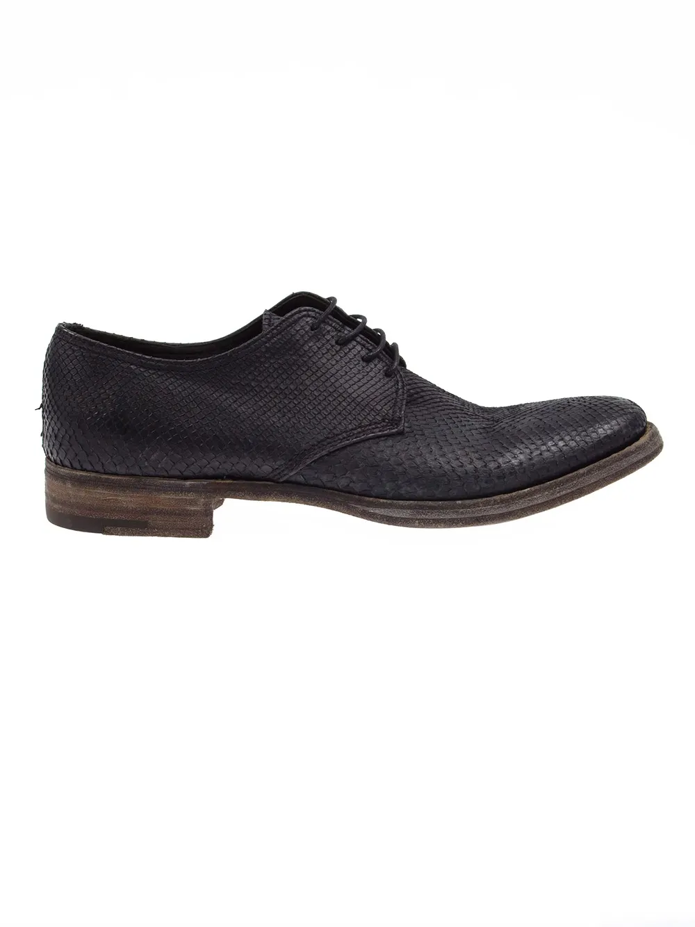 L'Eclaireur Made By python Derby shoes Zwart
