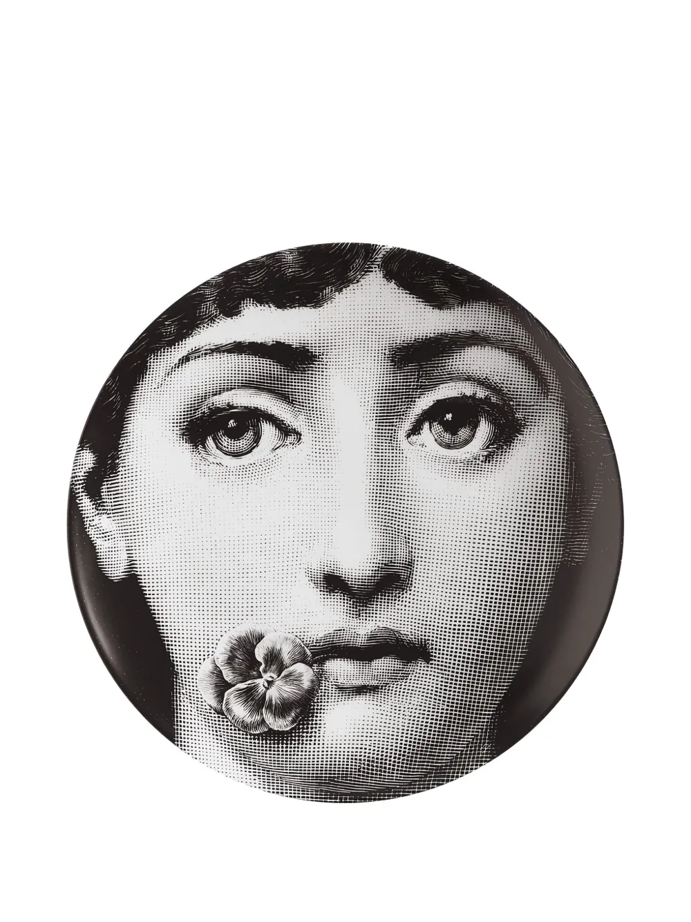 Fornasetti assiette imprimée | noir | Image 1