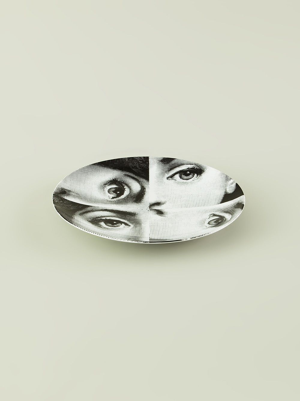 Fornasetti Fornasetti bord met print - Zwart