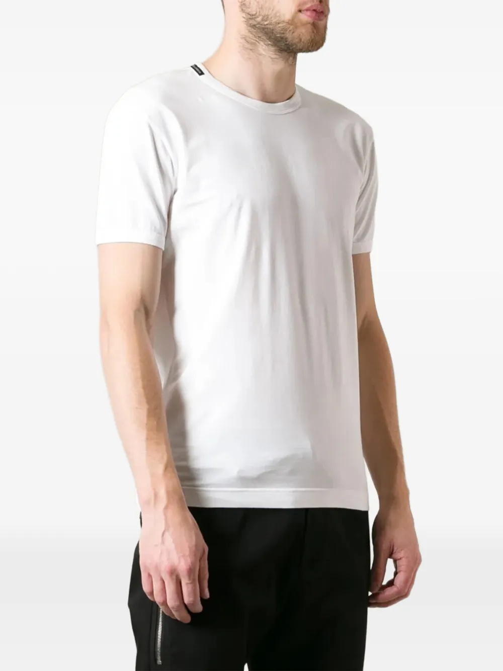  Dolce & Gabbana Klassisches T Shirt   Weiß 