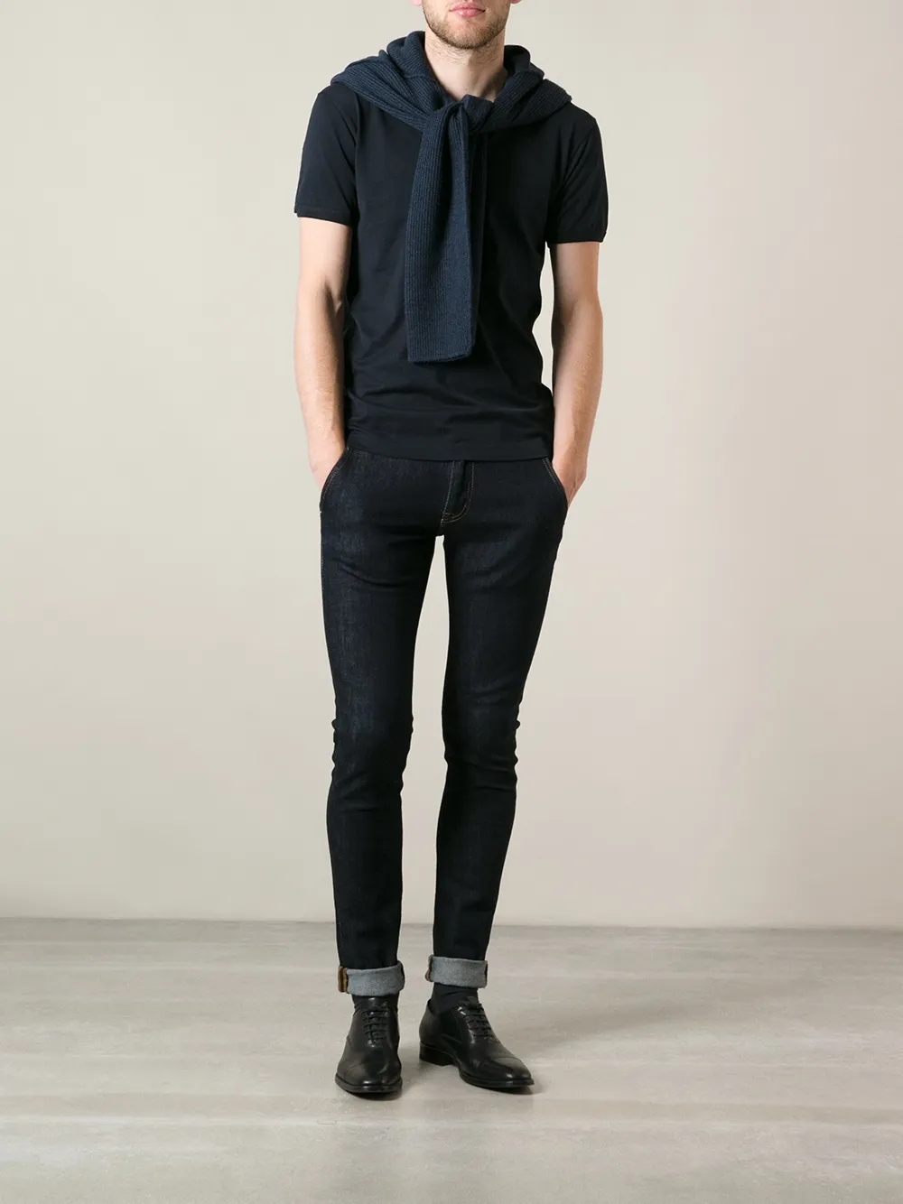 Dolce & Gabbana v-neck t-shirt - Blauw