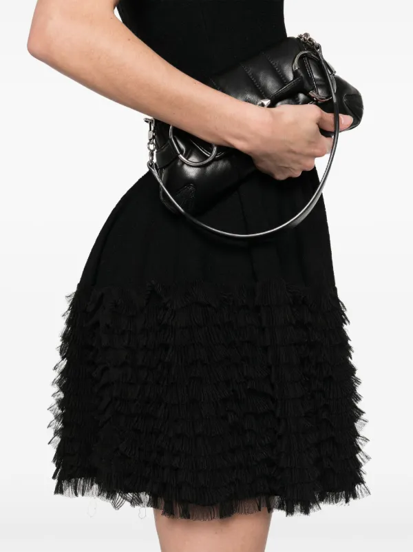 Alexander McQueen キャップスリーブ ワンピース | ブラック
