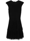Alexander McQueen lace knit ruffle dress - Black