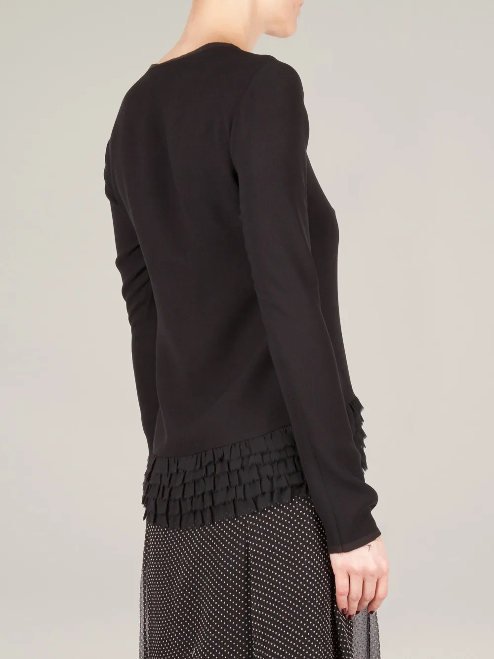 Sharon Wauchob Ruffle Waist Dress In Black