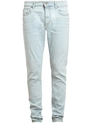 saint laurent bleached jeans