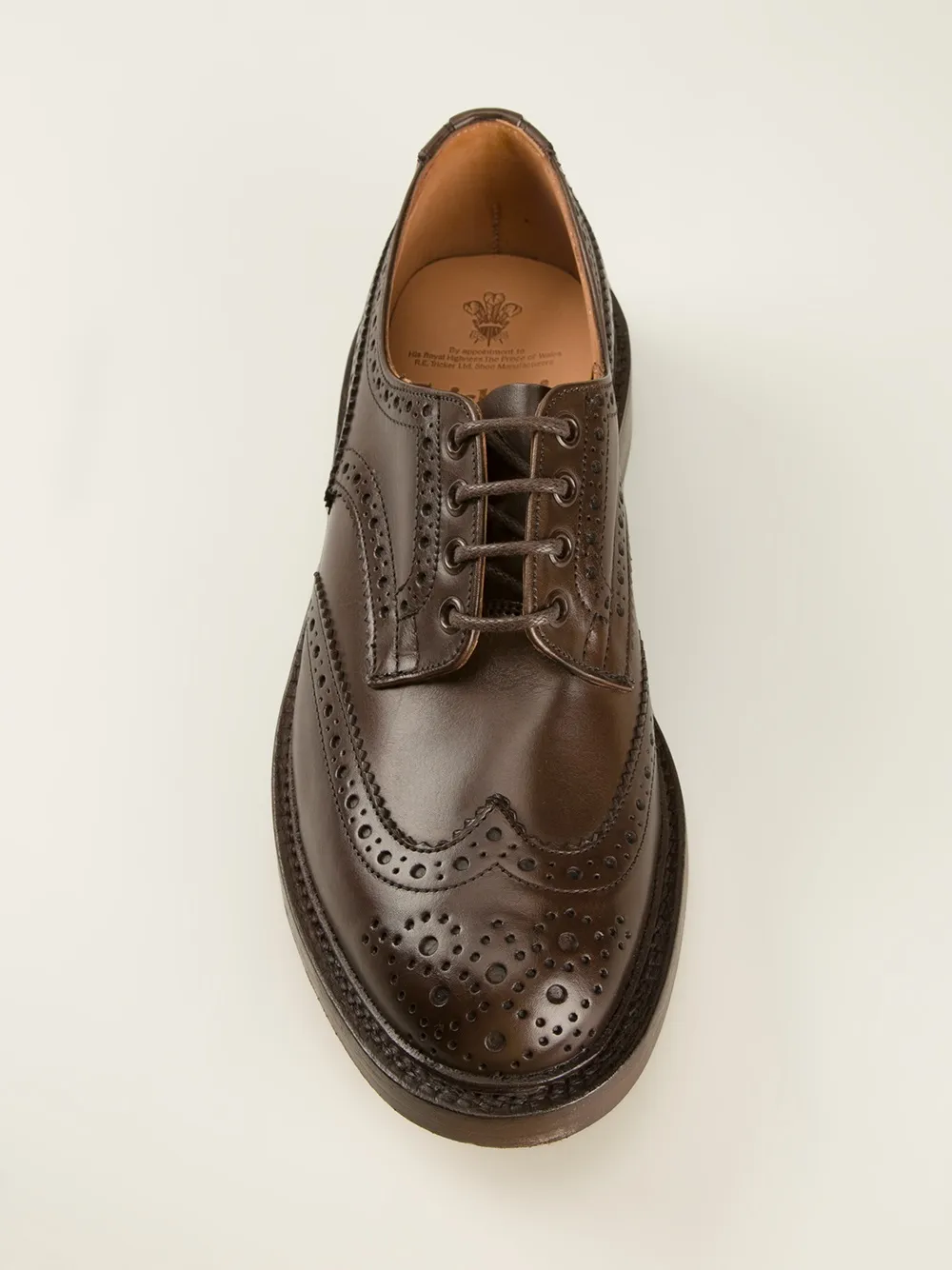 Tricker's 'Barton' derby brogues Bruin