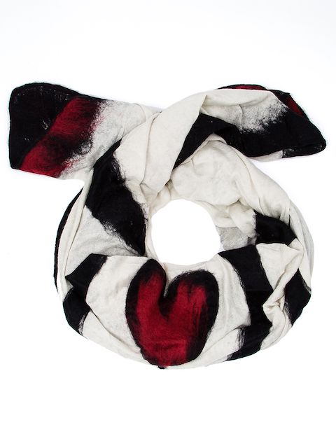 L'Eclaireur Made By Failero Sarti heart print scarf