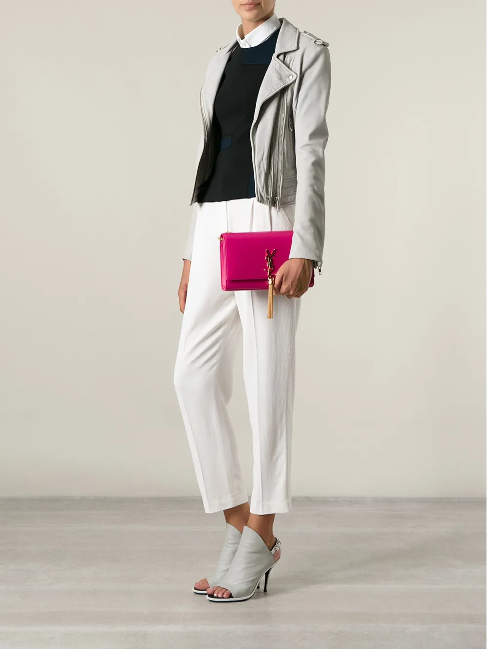  Saint Laurent Kate Clutch Bag - Pink 