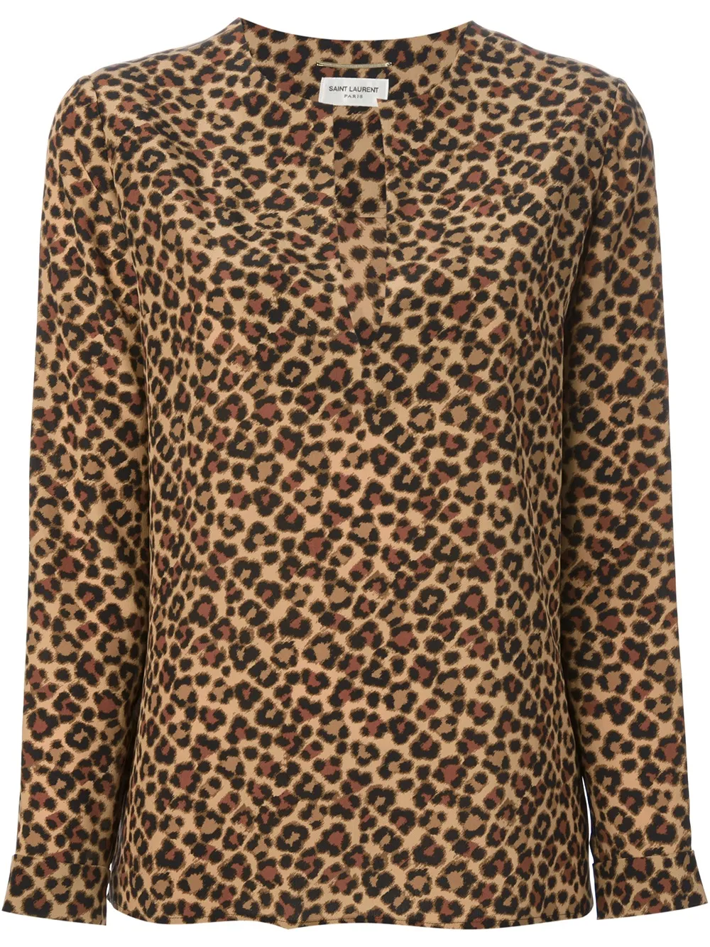 Saint Laurent leopard print blouse | Brown | Image 1