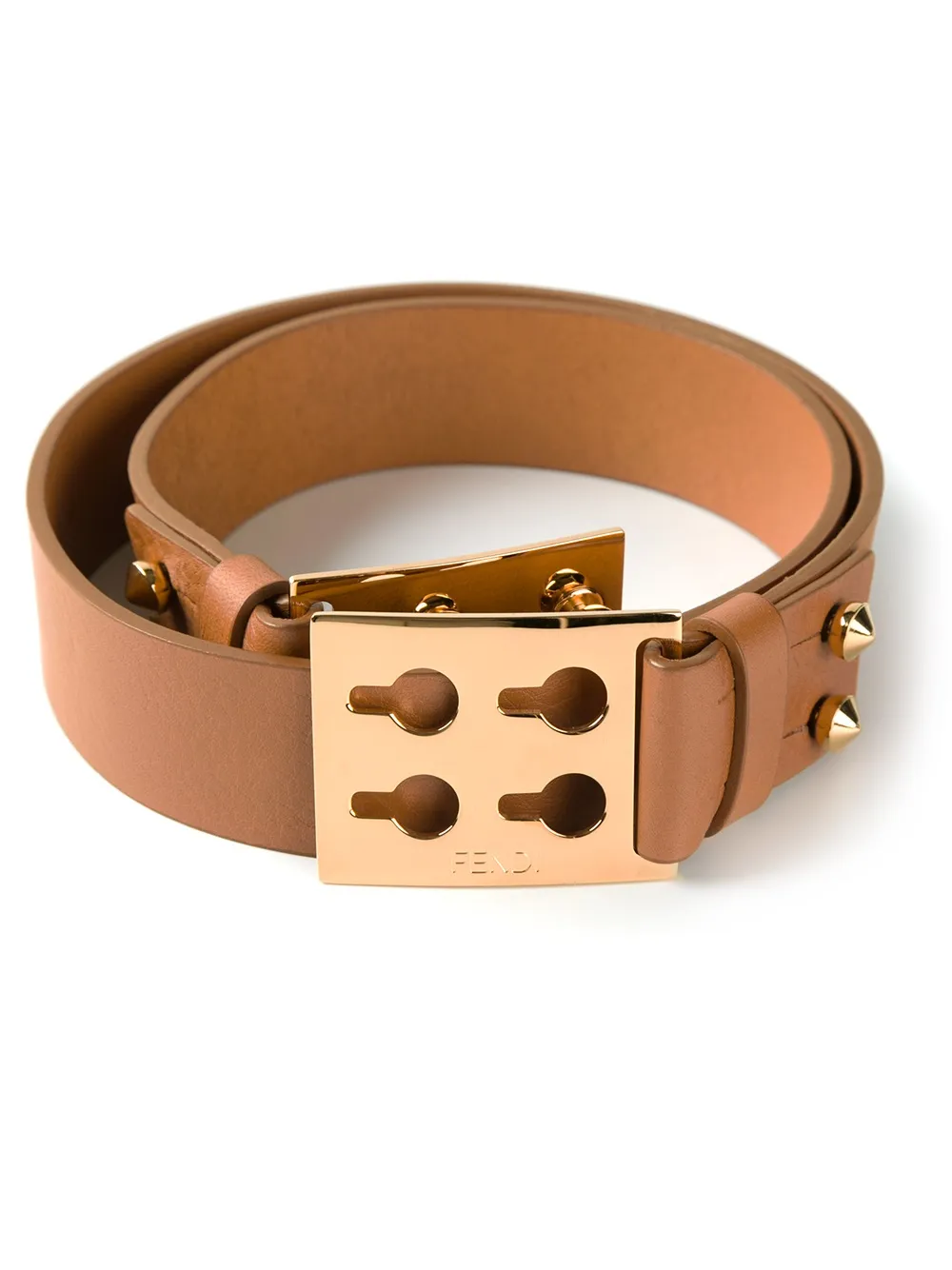 FENDI stud fastening belt - Toni neutri