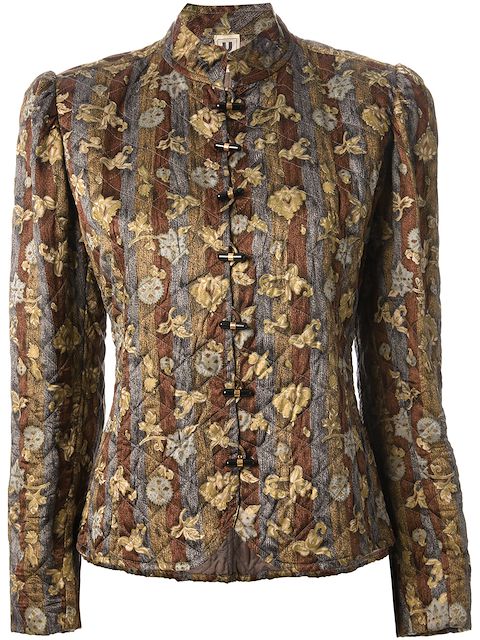 Emanuel Ungaro Pre-Owned floral quilted jacket