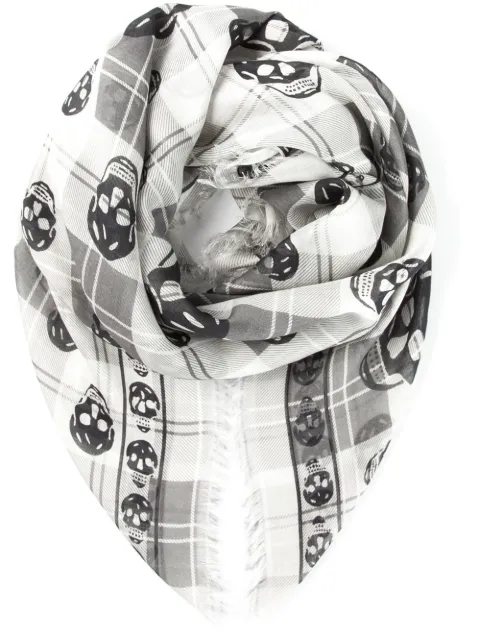 Alexander McQueen skull print scarf