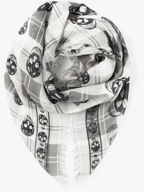 Alexander McQueen skull print scarf