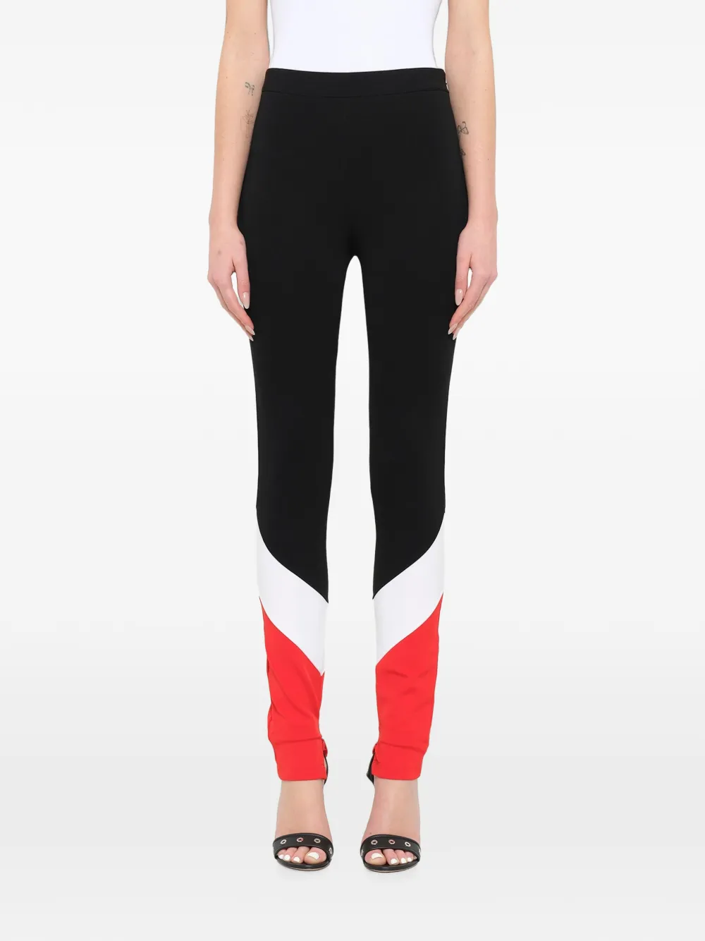 Givenchy colour block leggings - Rot