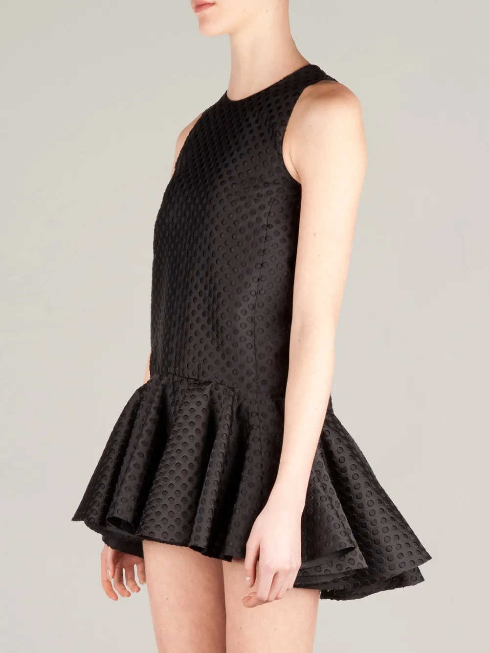 Giambattista Valli Perforated Dress In Black