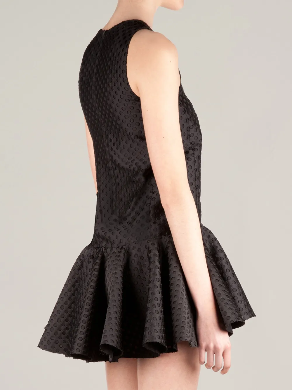 Giambattista Valli Perforated Dress In Black